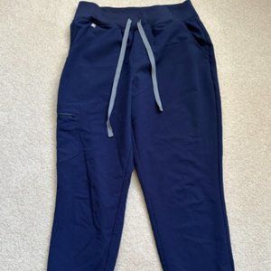 FIGS Women's Zamora High Waisted Jogger Color: Navy Blue Size: Medium